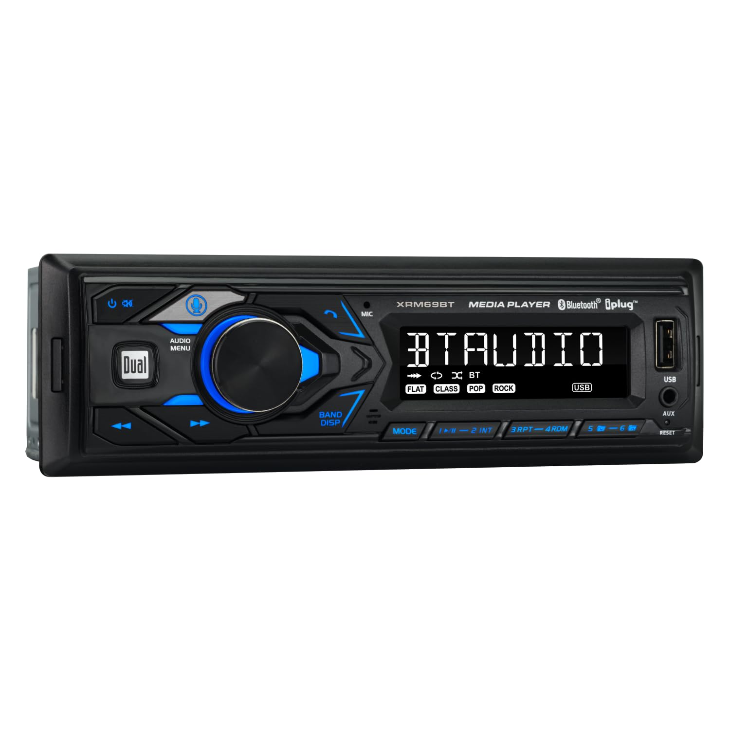 Dual Electronics XRM69BT Single DIN Car Stereo with Bluetooth and Voice Assistant thumbnail 3