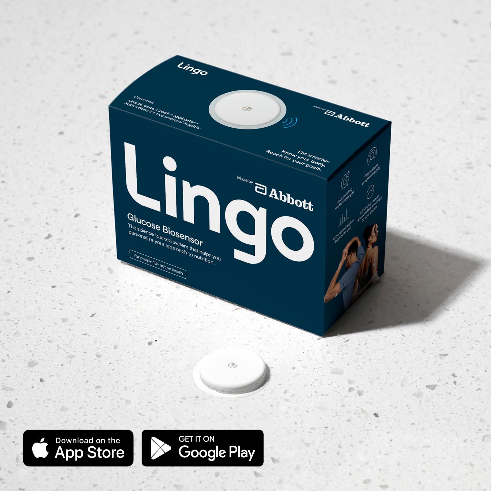 Lingo Continuous Glucose Monitor (CGM) by Abbott – Real-Time Glucose Tracking for 14 Days thumbnail 2