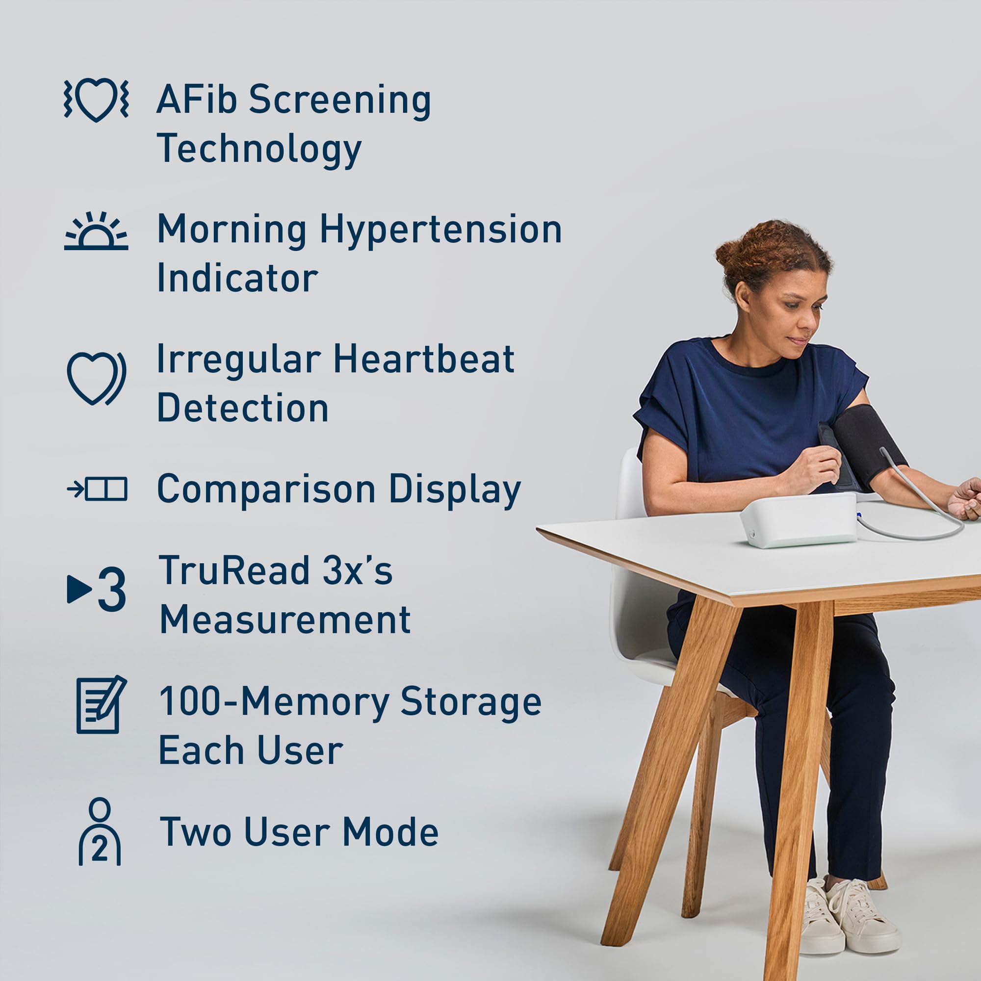 OMRON Platinum Upper Arm Blood Pressure Monitor with AFib Detection and Bluetooth Connectivity thumbnail 4