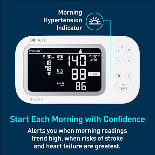 OMRON Platinum Upper Arm Blood Pressure Monitor with AFib Detection and Bluetooth Connectivity thumbnail 3