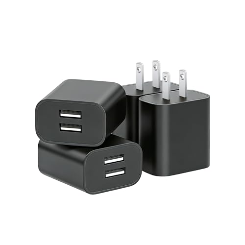 USB Wall Charger 4-Pack with Dual USB Ports for Fast and Convenient Charging thumbnail 3