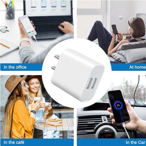 USB Wall Charger 4-Pack with Dual USB Ports for Fast and Convenient Charging thumbnail 2