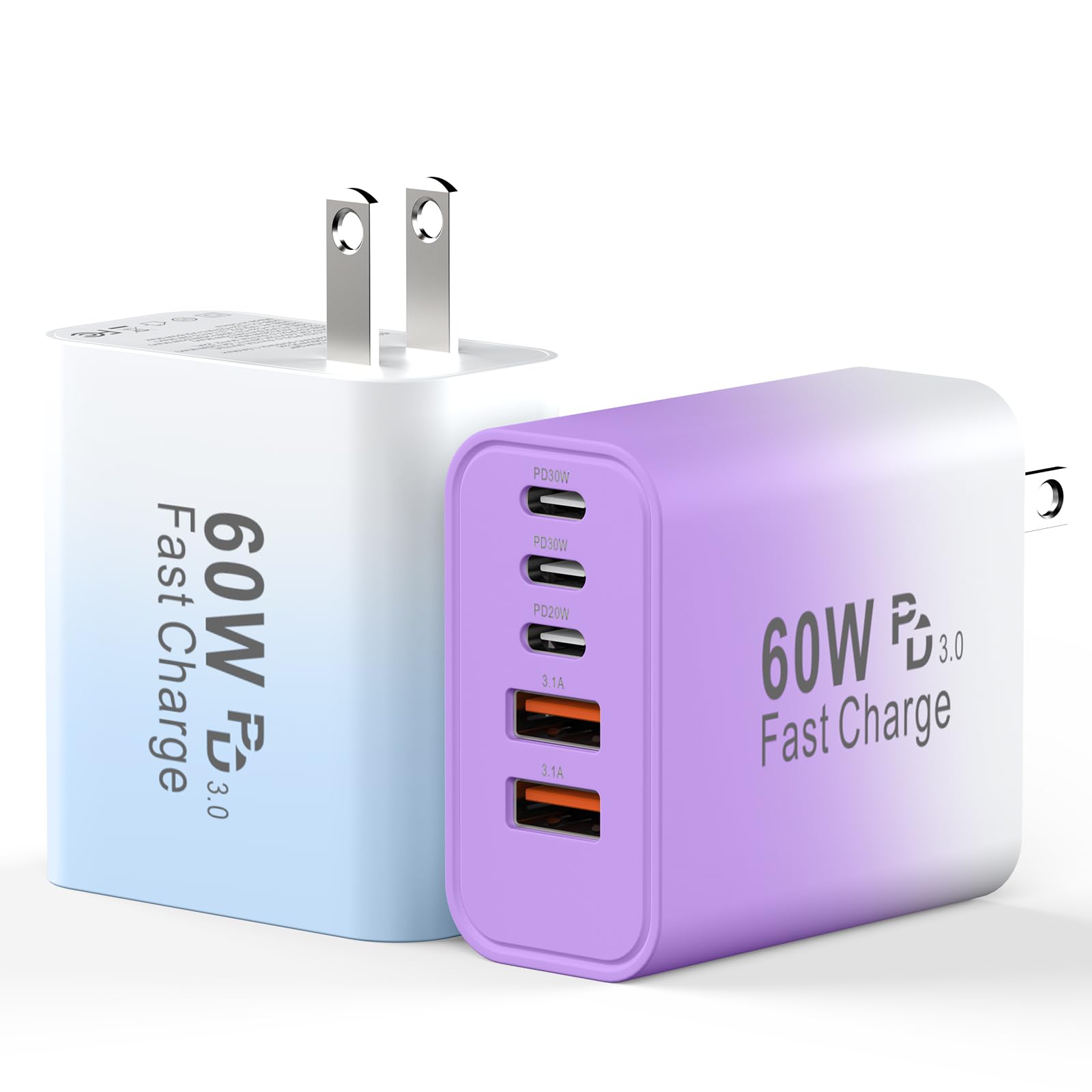 Duloch 60W USB C 5-Port Fast Charging Block thumbnail 2