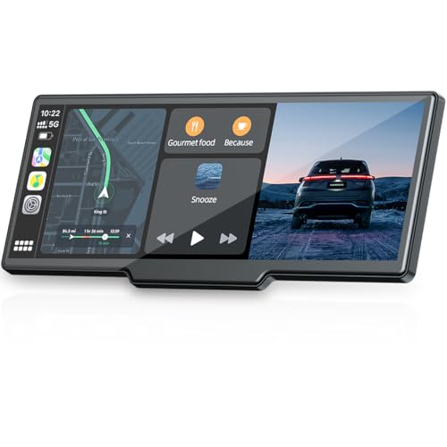 Topexplore 9-Inch Wireless CarPlay & Android Auto Portable Touchscreen thumbnail 3