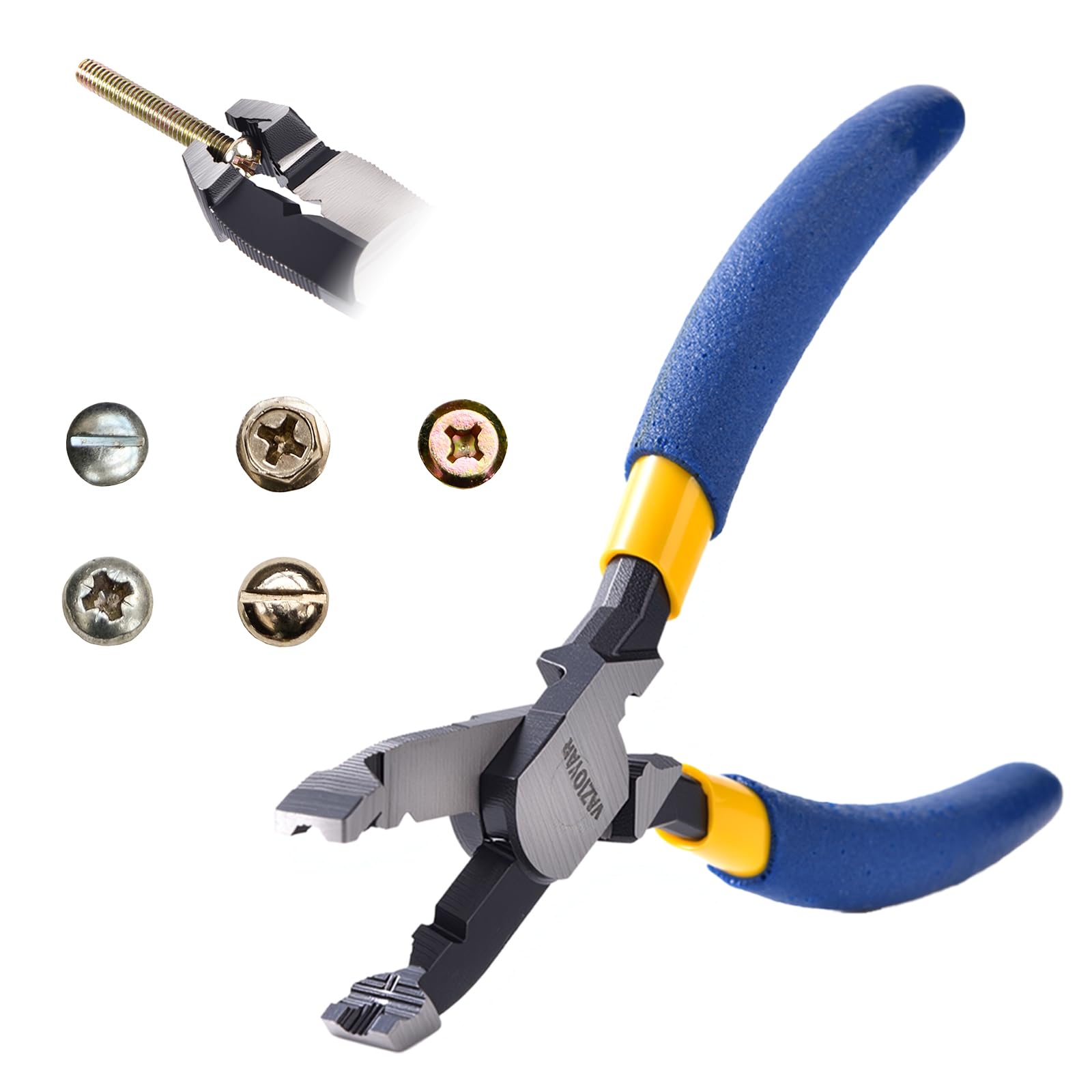 VAZIOYAR Multi-Function Screw Extractor Pliers – Durable Tool for Removing Stripped and Rusted Screws thumbnail 2