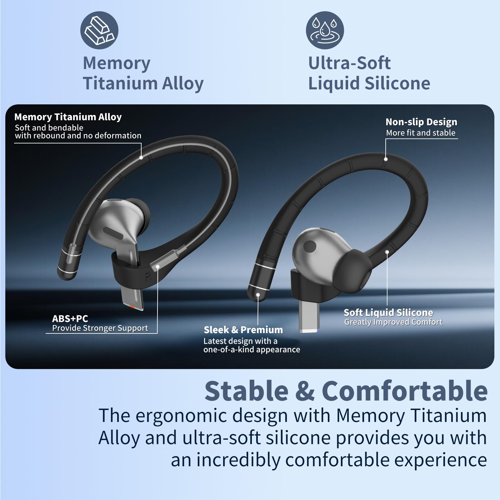 Anti-Slip Ear Hooks for Samsung Galaxy Buds 3 Pro & Galaxy Buds 3 FE (2024-2025) with Lanyard thumbnail 3