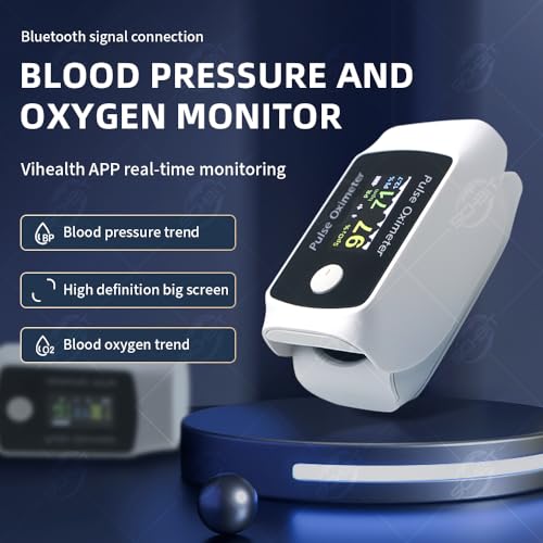 Portable Fingertip Pulse Oximeter and Blood Pressure Monitor with Lightweight Compact Design thumbnail 2