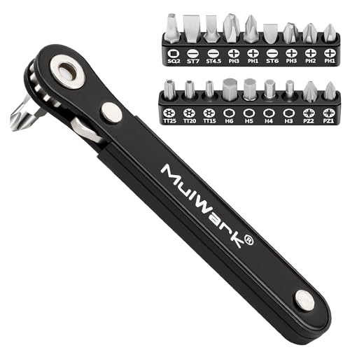 MULWARK 20pcs Small Right Angle Screwdriver Set for Tight Spaces and Precision Work thumbnail 4