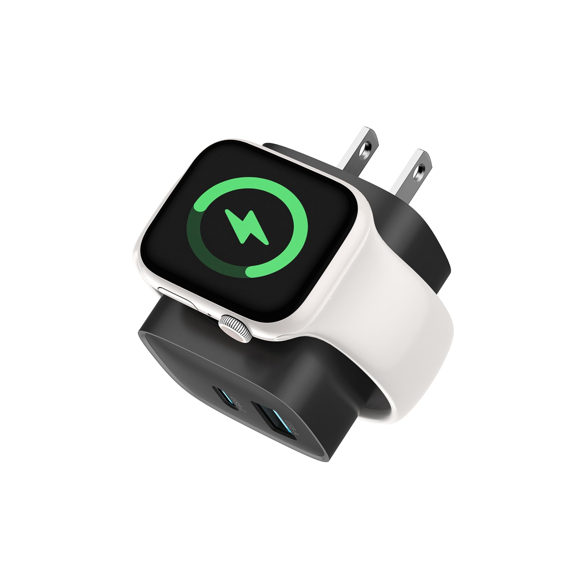 TESSAN 3-in-1 PD 20W USB C Charger Block with Built-in Wireless Apple Watch Charging image 1