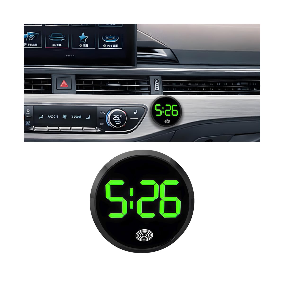Ywdiml Car Dashboard Digital Clock with LED Display and Touch Activation thumbnail 4