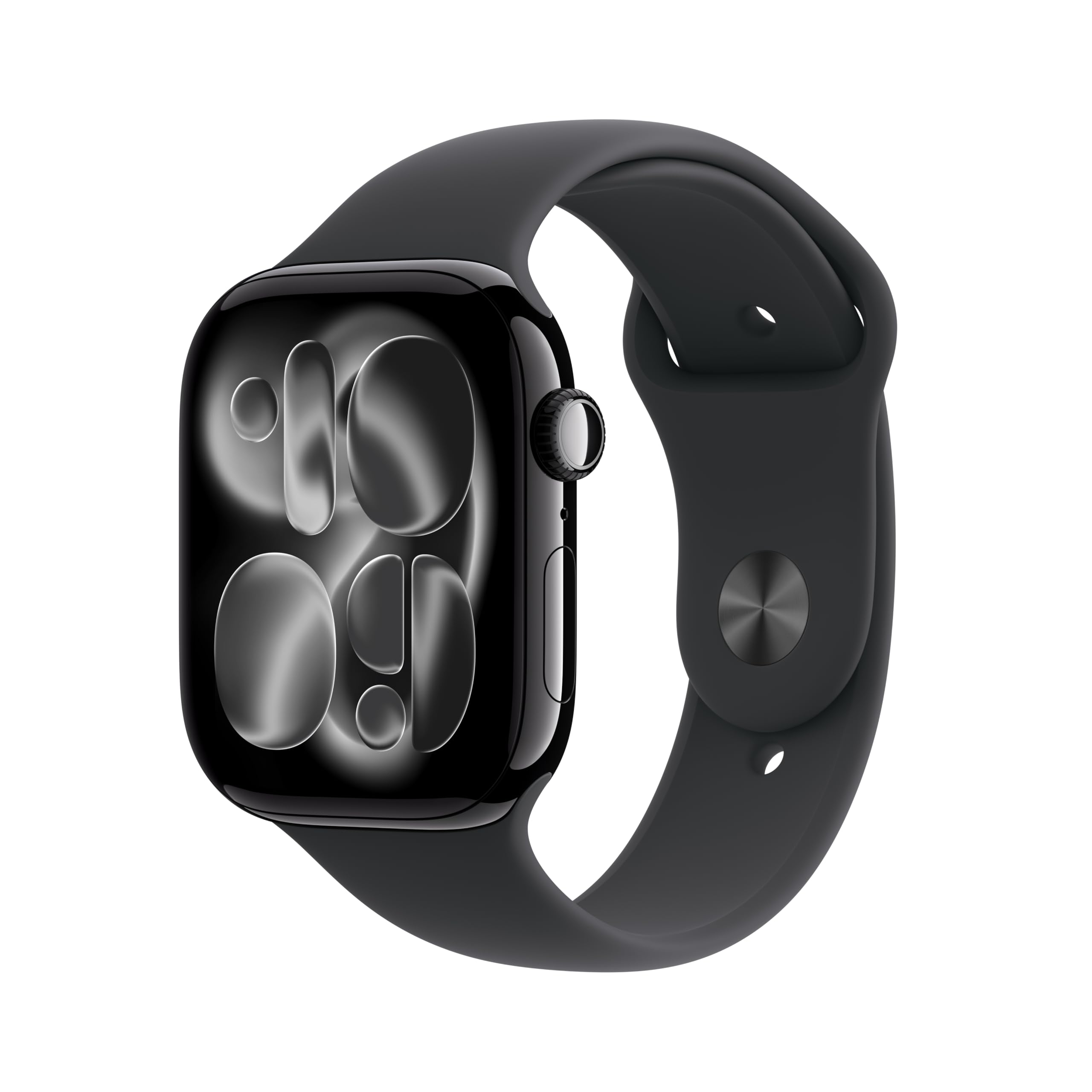 Apple Watch Series 11 GPS 46mm Smartwatch with Jet Black Aluminum Case and Black Sport Band