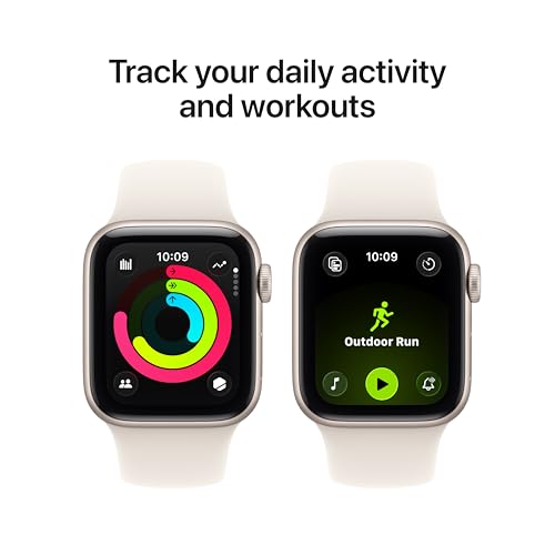 Apple Watch SE 3 GPS 40mm with Starlight Aluminum Case and Sport Band thumbnail 2
