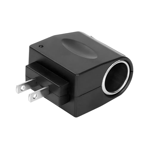 JNXIJ 2 PCS AC to DC Converter 220V to 12V 500mA Car Cigarette Lighter Socket Adapter thumbnail 2