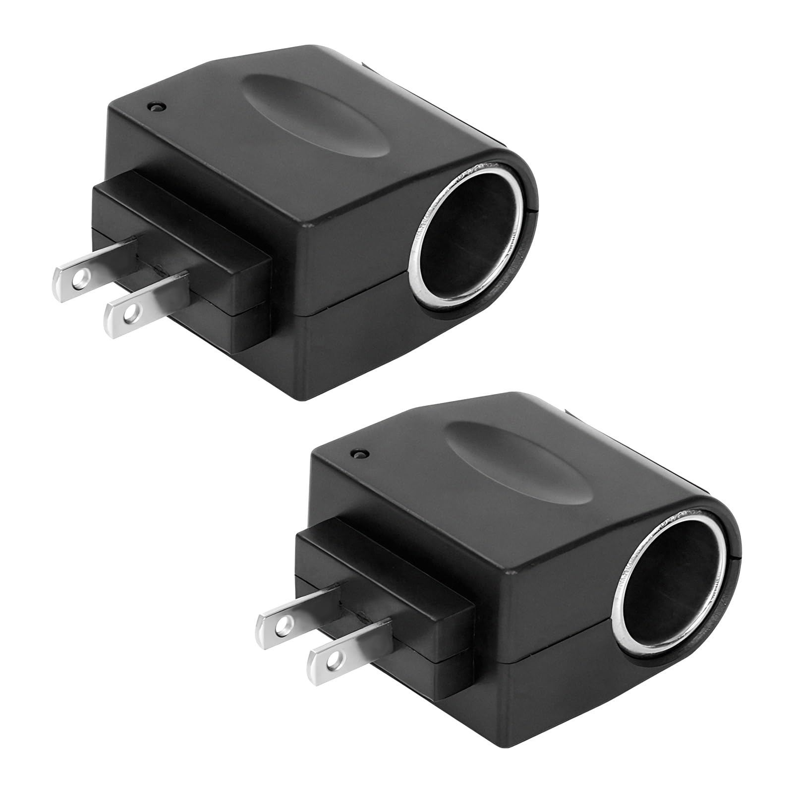 JNXIJ 2 PCS AC to DC Converter 220V to 12V 500mA Car Cigarette Lighter Socket Adapter image 1
