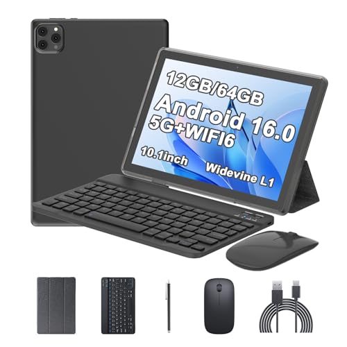 ICONLINK Android 16 Tablet 10 Inch with Keyboard, Mouse, and Stylus - 12GB RAM + 64GB Storage thumbnail 4