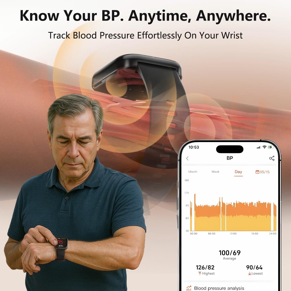 MorePro Health Fitness Tracker with Comprehensive Health and Fitness Monitoring thumbnail 2
