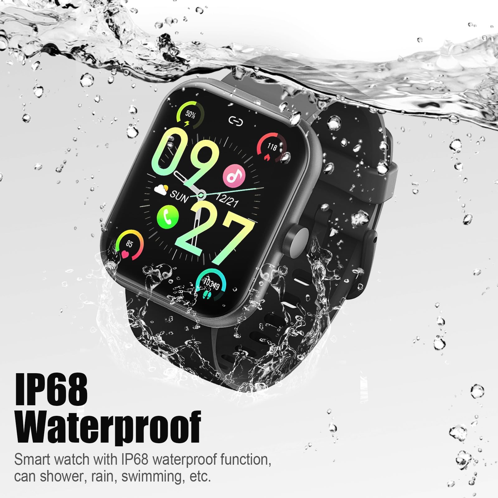 Smart Watch for Men and Women with HD Touchscreen, Bluetooth Calling, and 110+ Sport Modes thumbnail 2