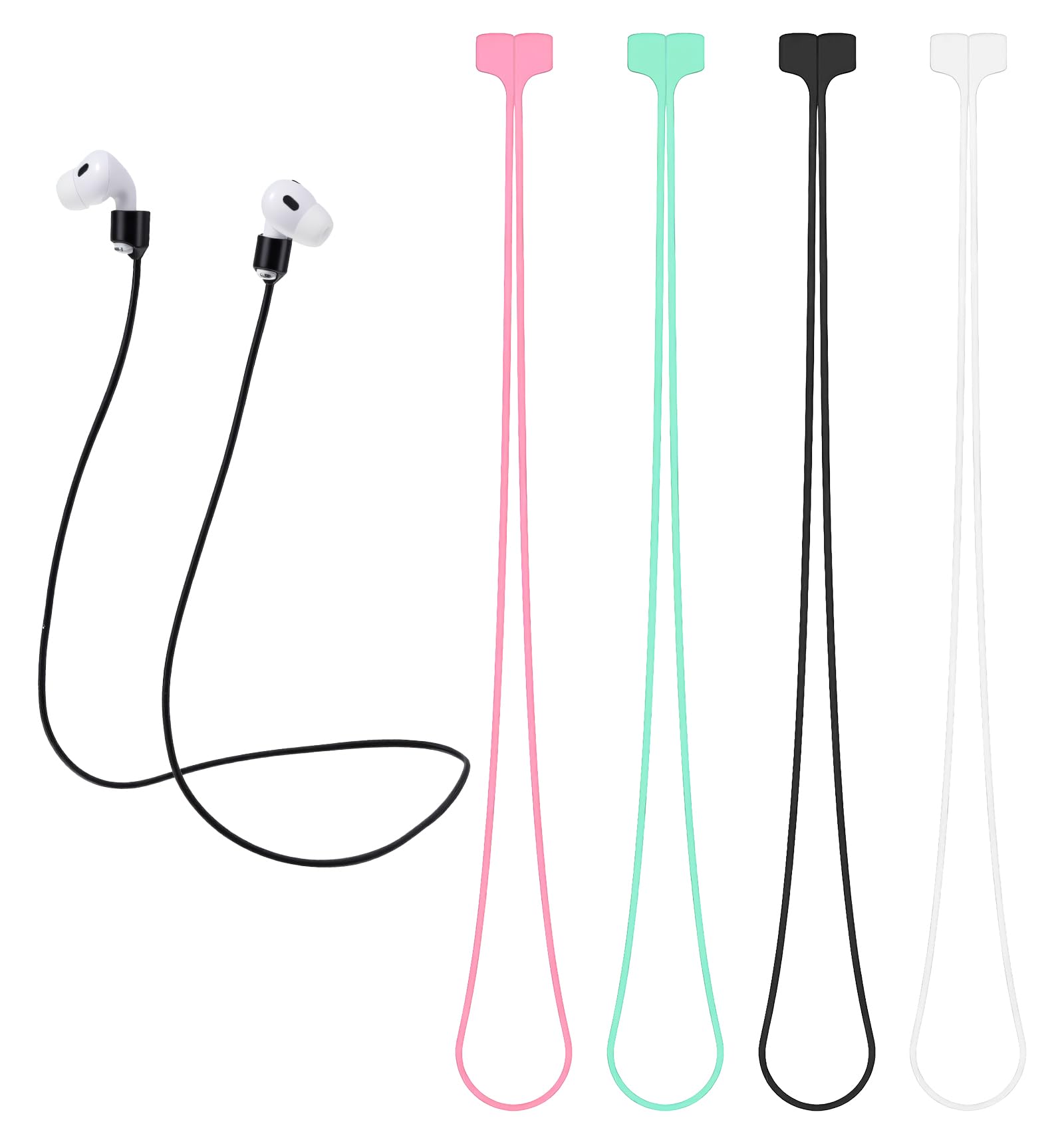 Thrymme 4PCS Magnetic Silicone Earbud Straps for Wireless Earbuds thumbnail 3