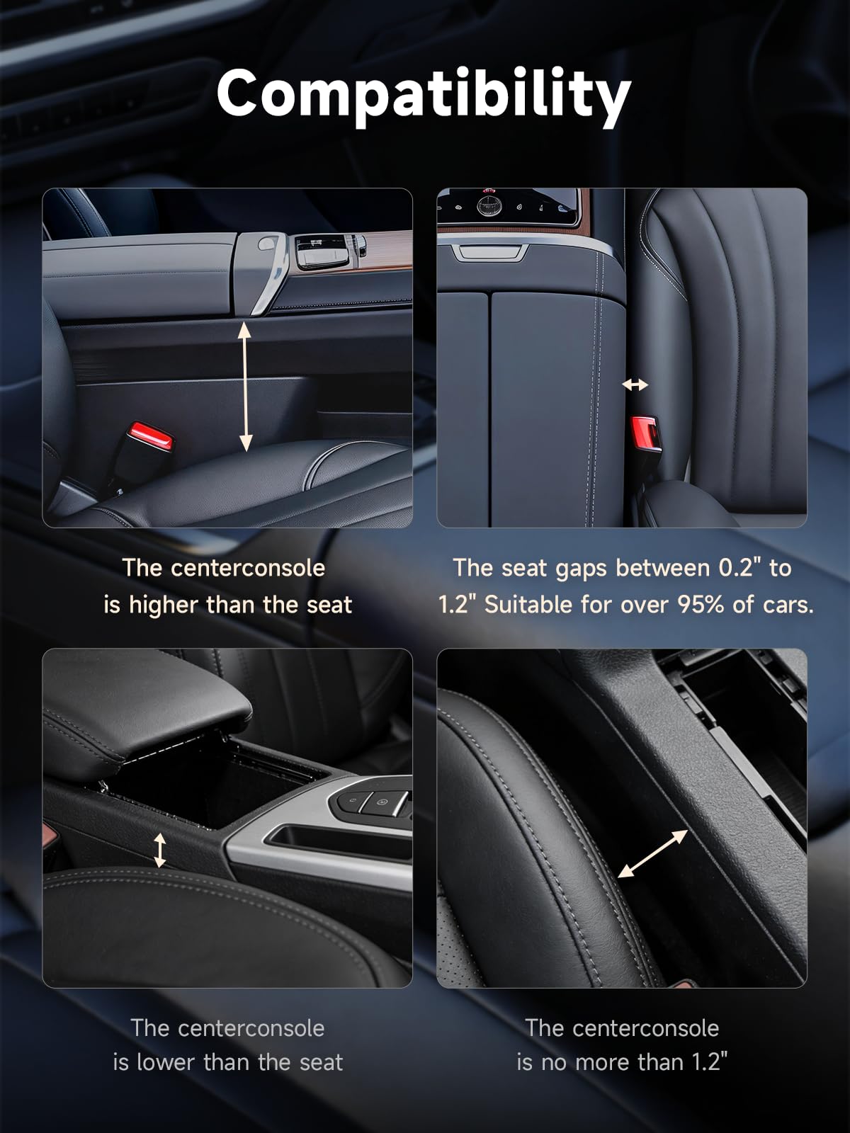 Elecshion Car Seat Gap Filler Organizer with 69W Retractable Charger and Dual USB Ports thumbnail 4