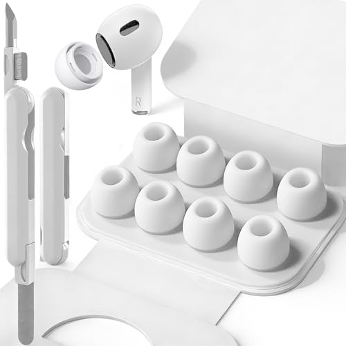 SIXFU Replacement Ear Tips for AirPods Pro 1 & 2 with Cleaning Kit and Storage Box thumbnail 3