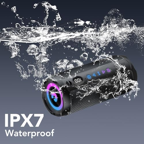 Portable Bluetooth Speaker with 30W Dual Drivers, 30-Hour Playtime, and IPX7 Waterproof Rating thumbnail 4