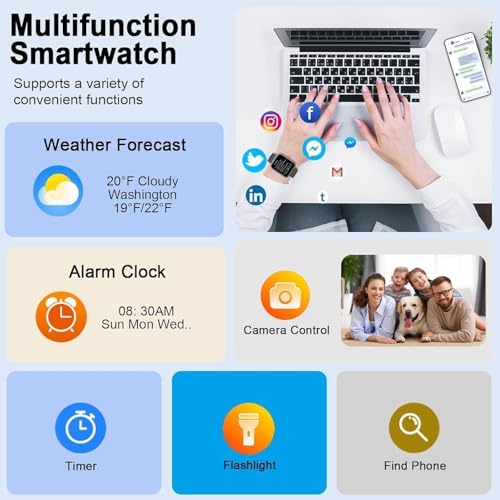 2026 Smart Watch with HD Touchscreen and 110+ Sport Modes for Men and Women thumbnail 3