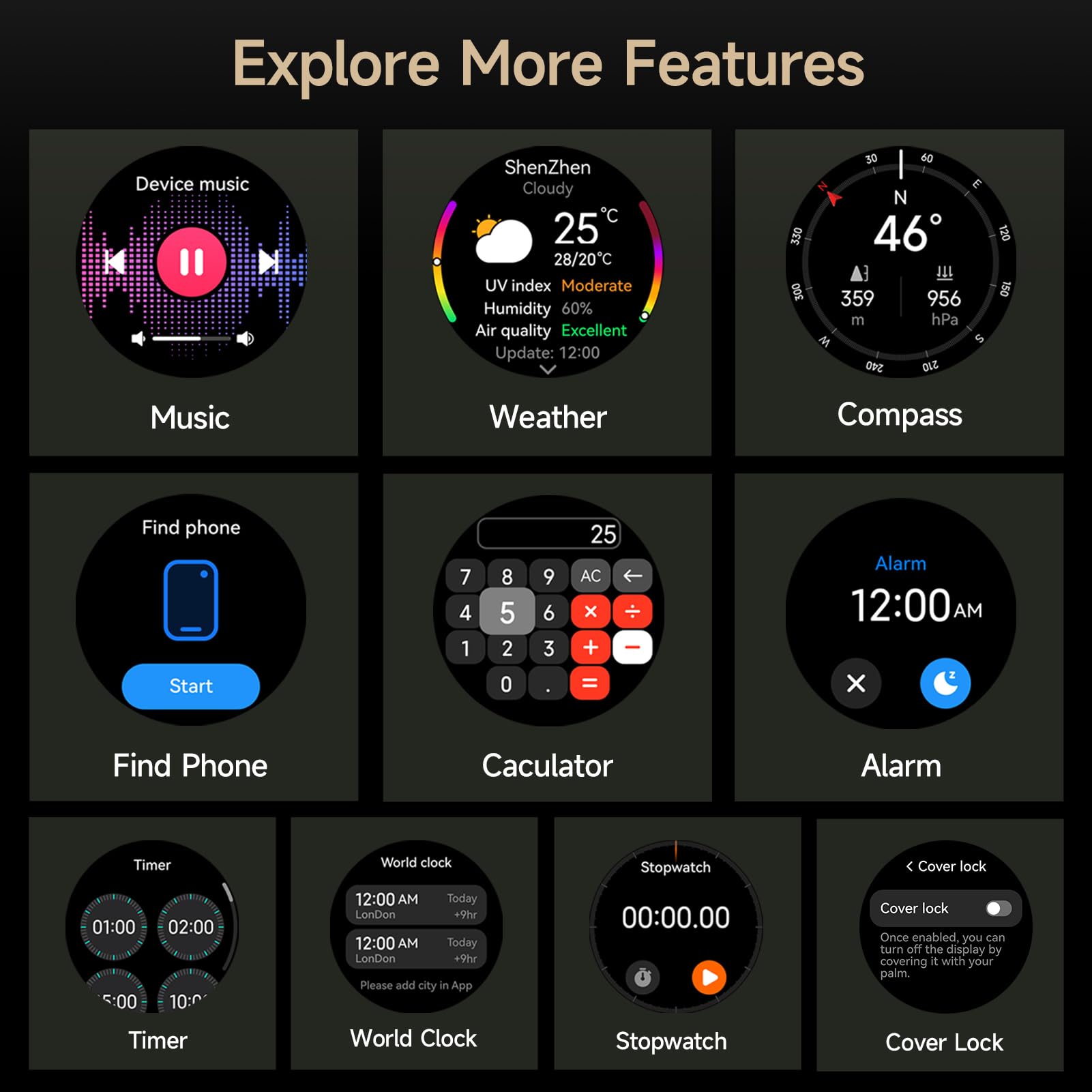Ulefone Armor Watch Pro Military Smartwatch for Men with 1.50" AMOLED Display and Advanced Health Tracking thumbnail 4