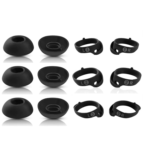 Replacement Ear Tips for Bose QuietComfort Ultra & QuietComfort II Earbuds - 6 Pairs Anti-Slip Silicone Wingtips image 1
