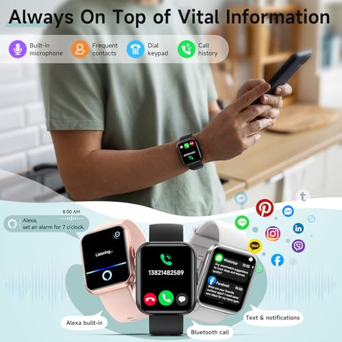 Smart Watch for Men & Women with Alexa, Health Monitoring, and 110+ Sports Modes thumbnail 4