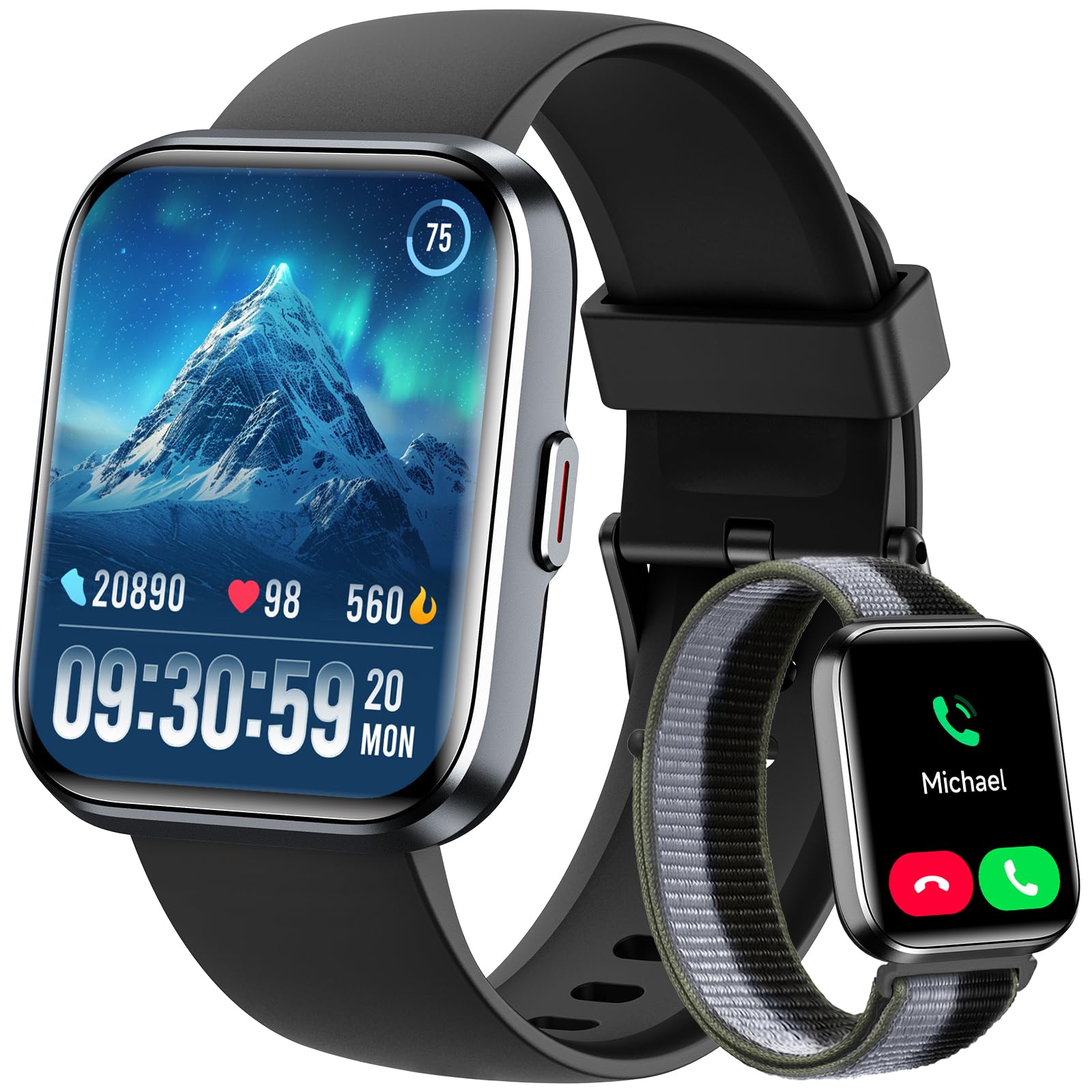 Smart Watch for Men & Women with Alexa, Health Monitoring, and 110+ Sports Modes thumbnail 2