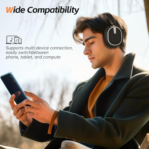 MMWOWARTS Hybrid Active Noise Cancelling Bluetooth Headphones thumbnail 2