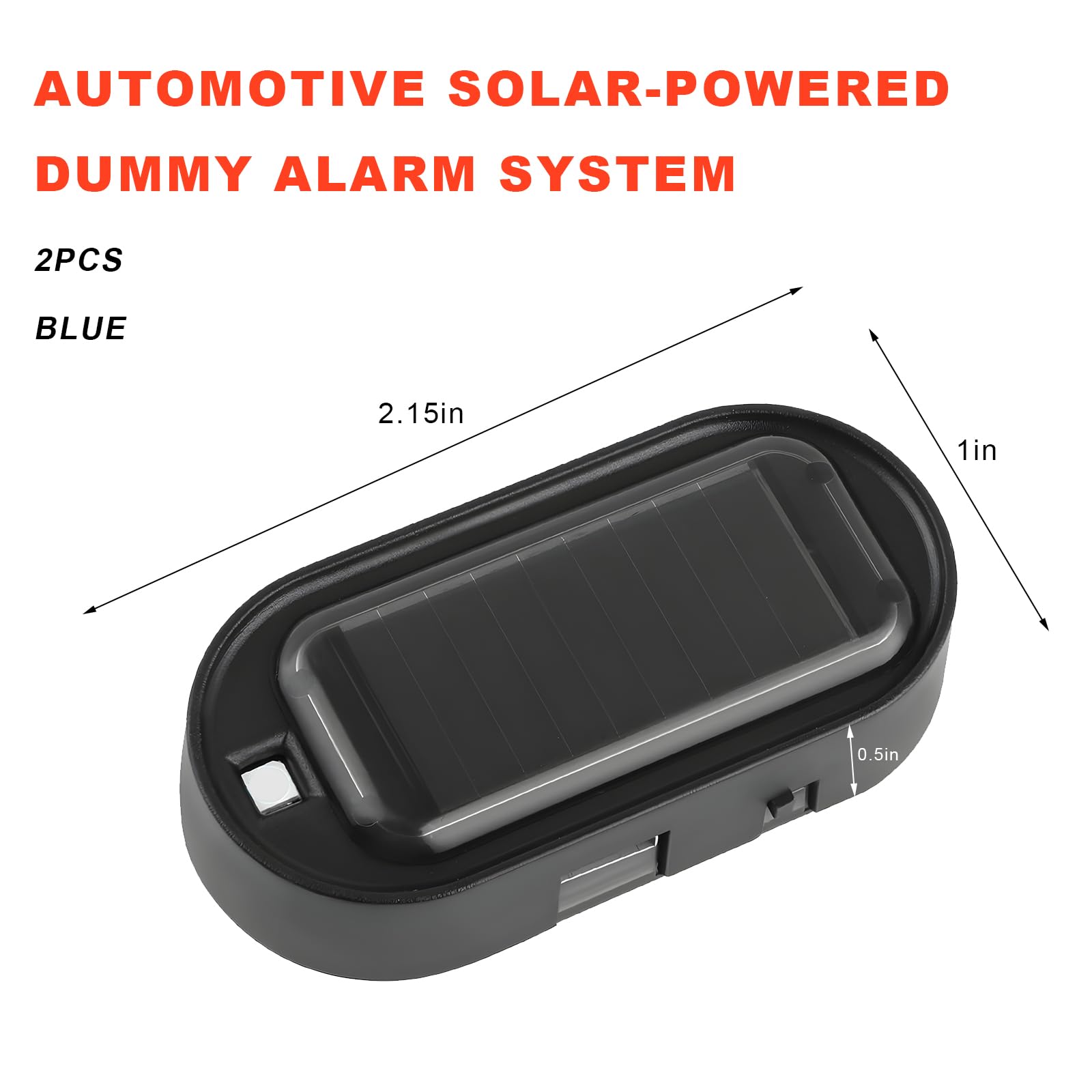 XJVSS 2 PCS Car Solar Power Simulated Dummy Alarm with LED Flashing Light and Light Sensor thumbnail 4