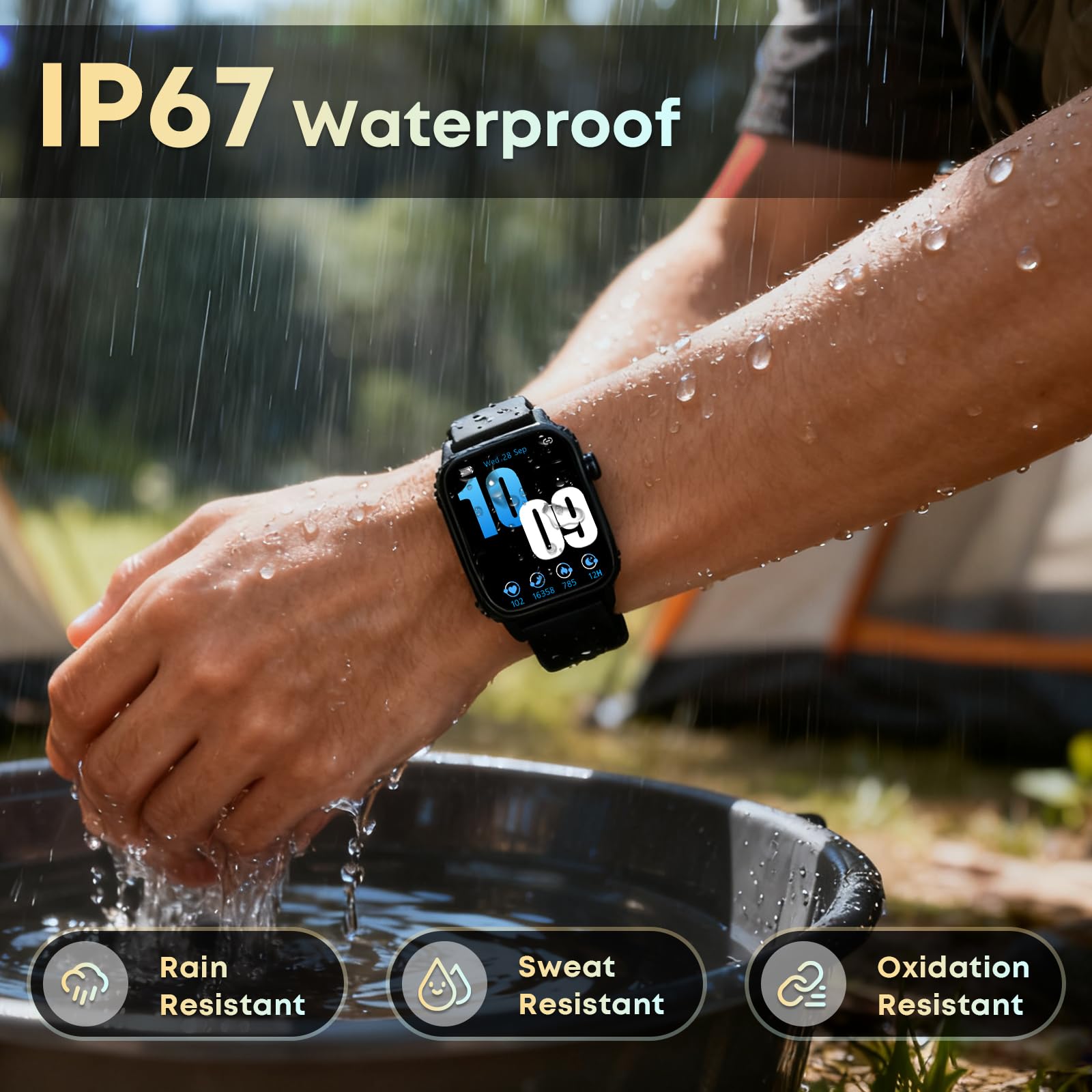 DIVOAZBVO TK29 Smart Watch for Men with 1.83" HD Display and 120+ Sports Modes image 1