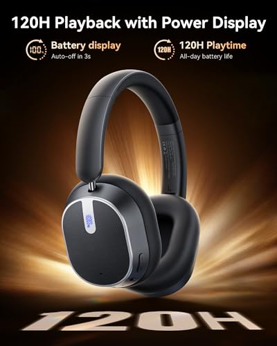 Hybrid Active Noise Cancelling Bluetooth Over-Ear Headphones with 120H Playtime and Hi-Res Audio thumbnail 2