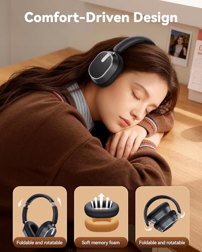 Hybrid Active Noise Cancelling Bluetooth Over-Ear Headphones with 120H Playtime and Hi-Res Audio thumbnail 3