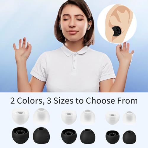 24 Pairs Silicone Earbud Replacement Tips - Universal Fit with Noise Isolation thumbnail 4