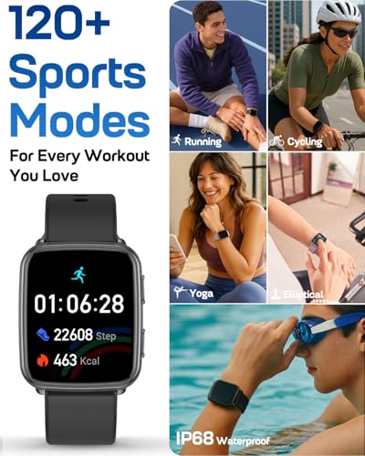 MorePro Fitness Tracker with 24/7 Heart Rate, Blood Pressure & Oxygen Monitoring thumbnail 2