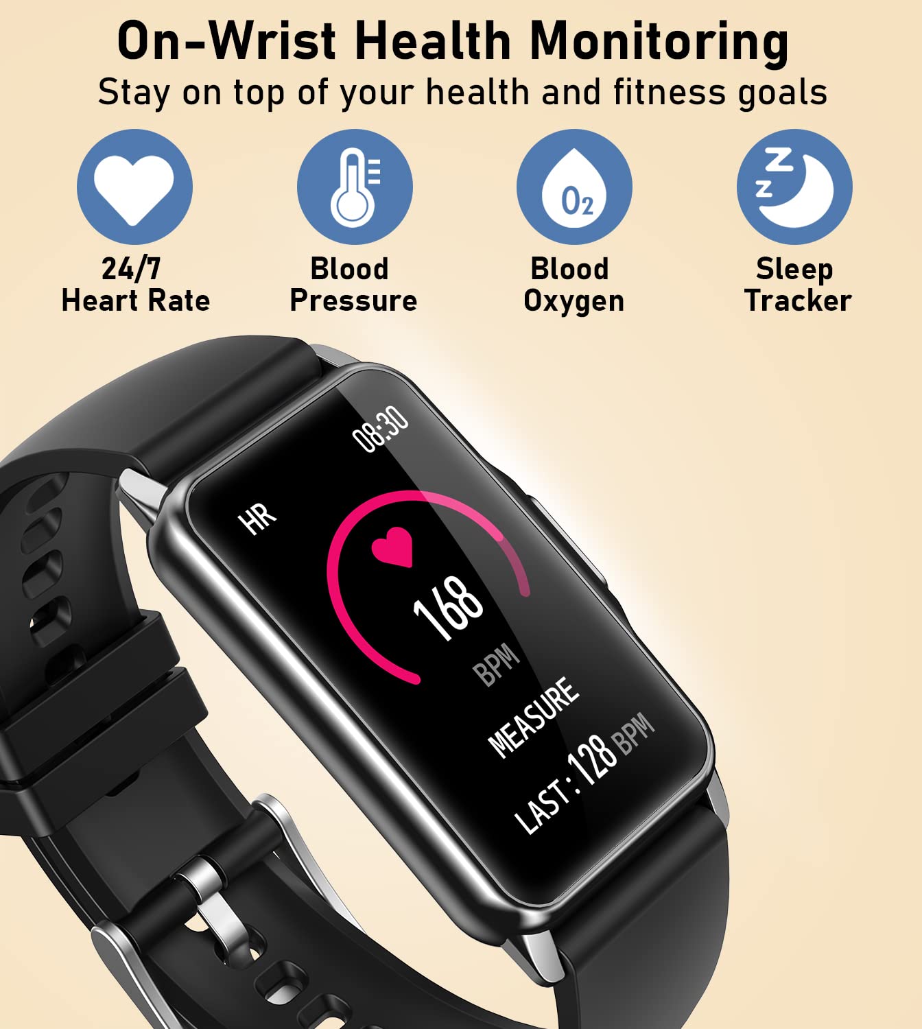 Mindrose Fitness Tracker with Advanced Health Monitoring and 115 Sports Modes image 1