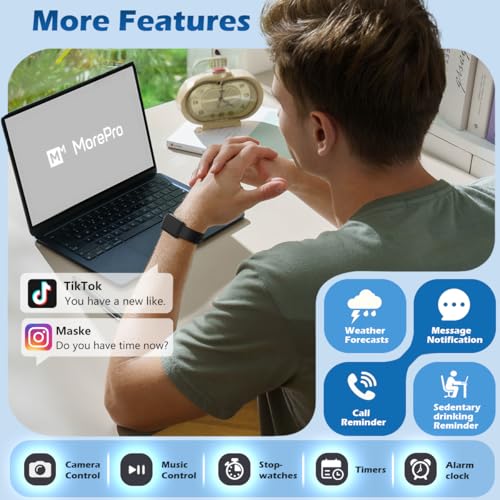 MorePro Health Fitness Tracker – Comprehensive Wellness Monitoring with 120+ Sport Modes thumbnail 4