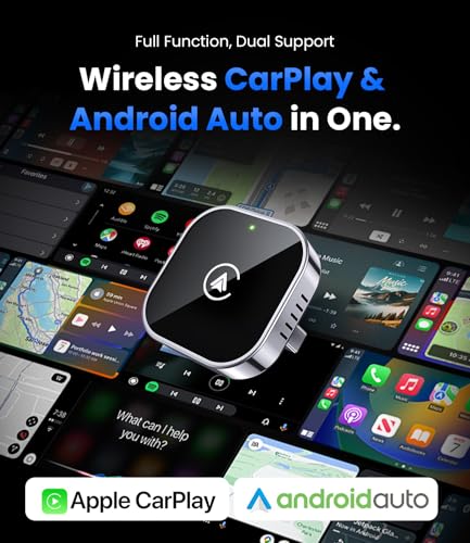 Teeran 2 in 1 Wireless CarPlay and Android Auto Adapter image 1