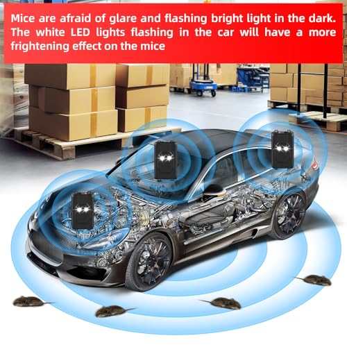 2 Pack Ultrasonic Rodent Repellent for Car Engines with Multiple Power Modes thumbnail 2