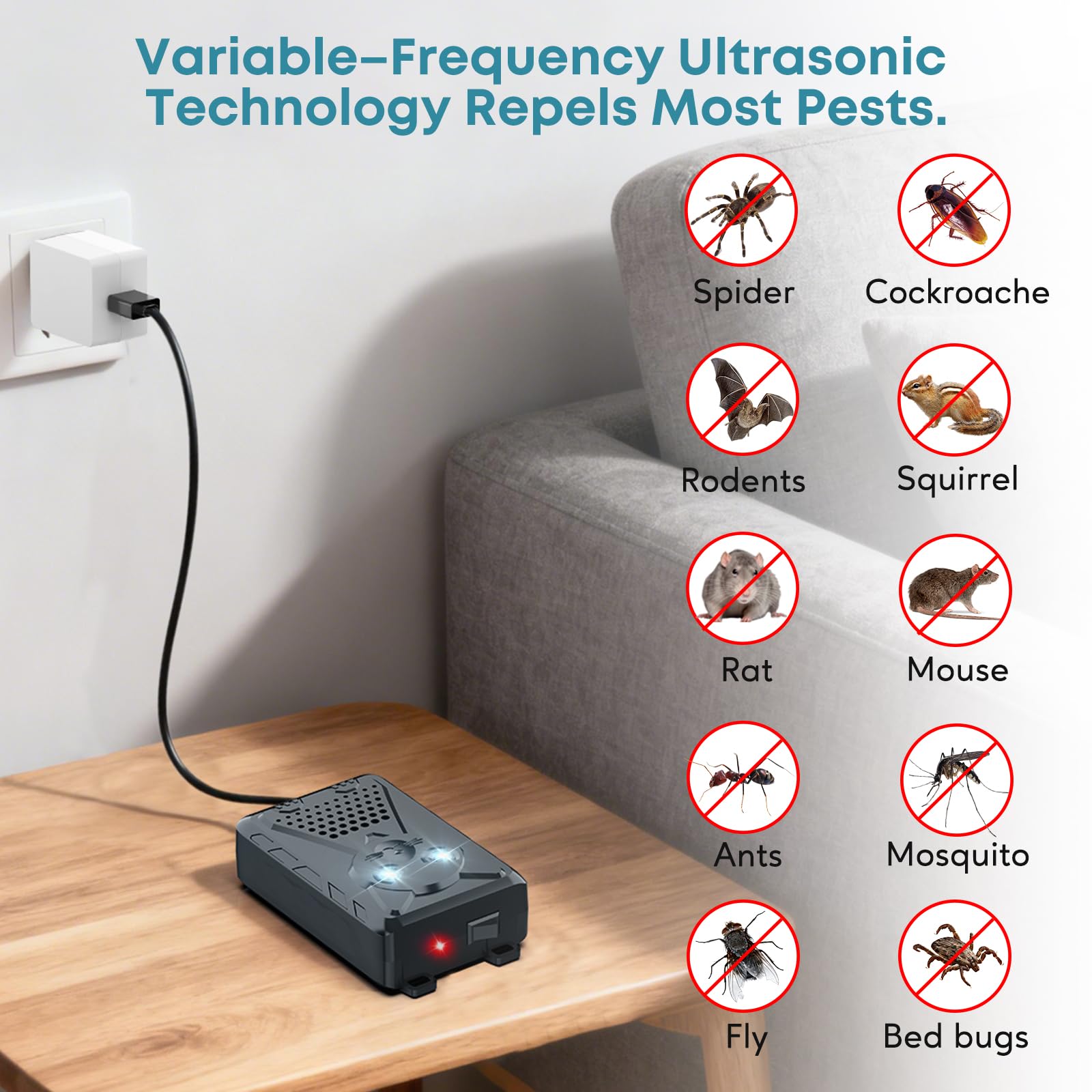 Ultrasonic Pest & Rodent Repellent for Cars and Homes thumbnail 3