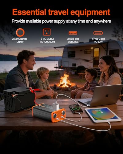 StrenrmGO 1000W Power Inverter for Vehicles with Multiple Outlets and Fast Charging image 1