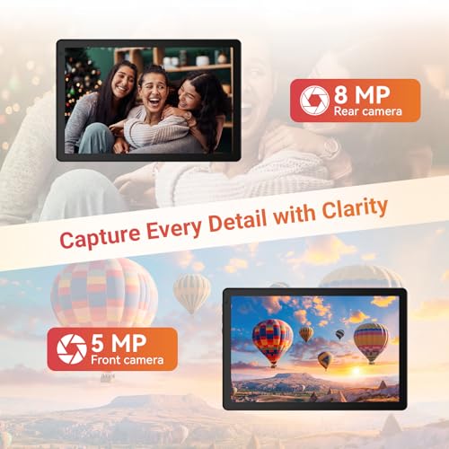 URAO 10.1" Android Tablet with Octa-core Processor, 30GB RAM, 128GB Storage, HD IPS Display, Wi-Fi 6 & Bluetooth 5.4 thumbnail 4