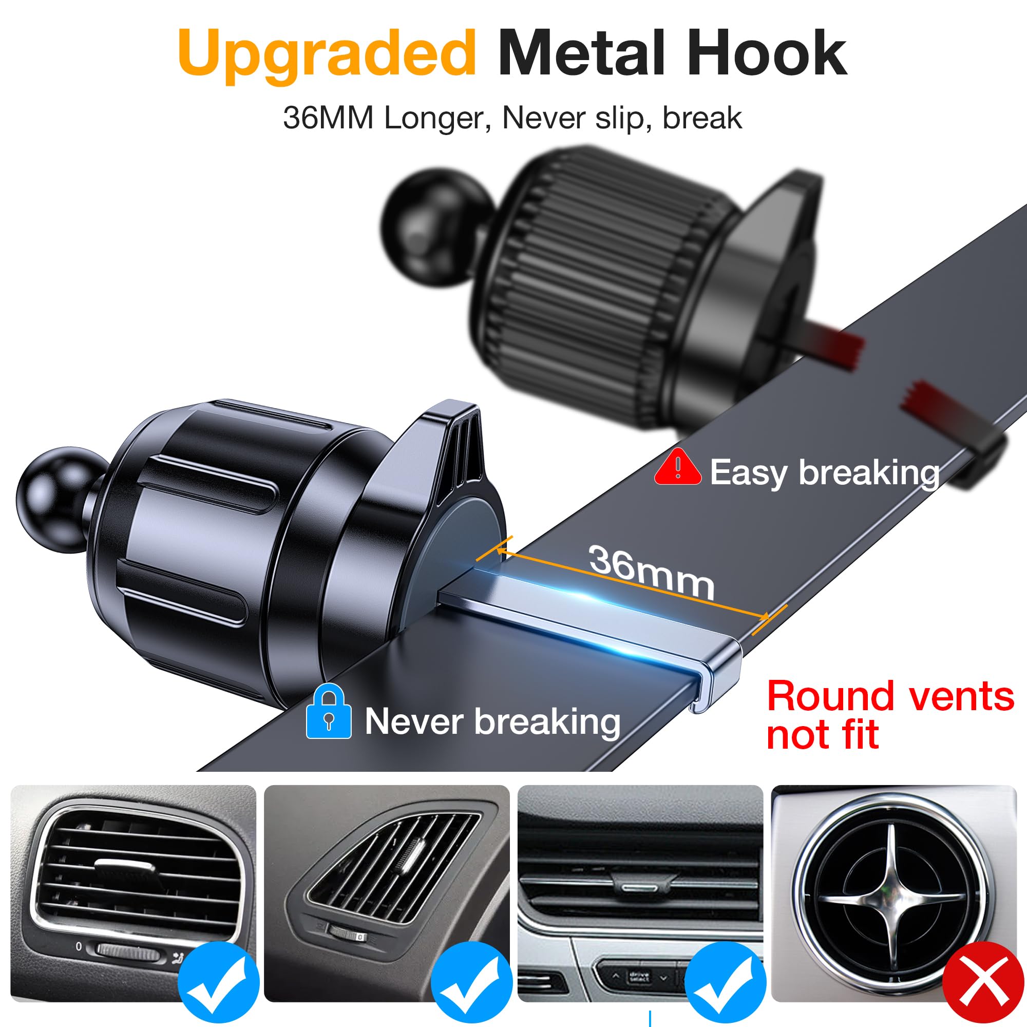 Romuto Super Suction Car Phone Holder Mount with 360° Adjustable Rotation thumbnail 2