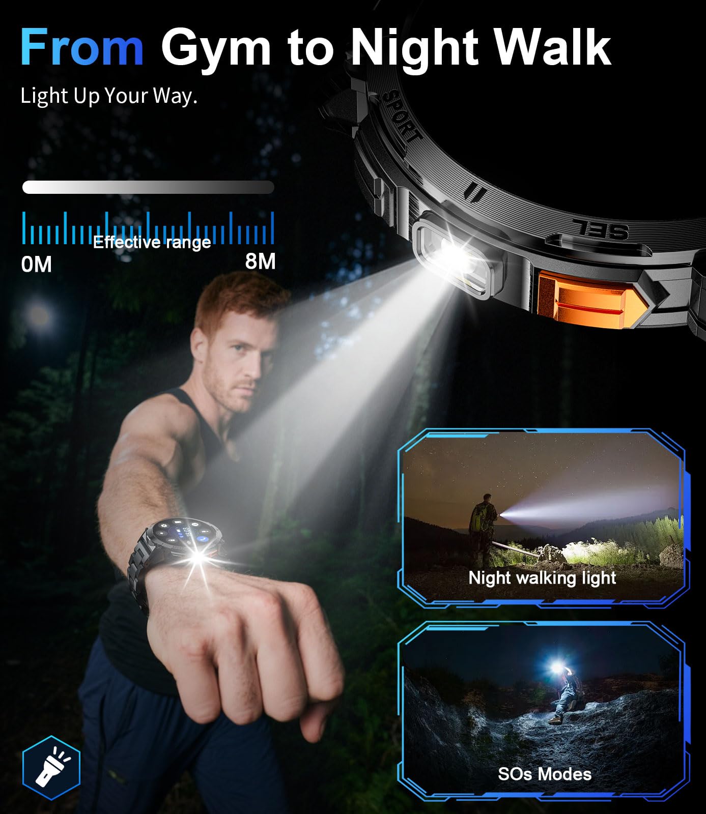 LIGE Smart Watch for Men with 1.62-inch HD AMOLED Display and Military-Grade Durability thumbnail 2
