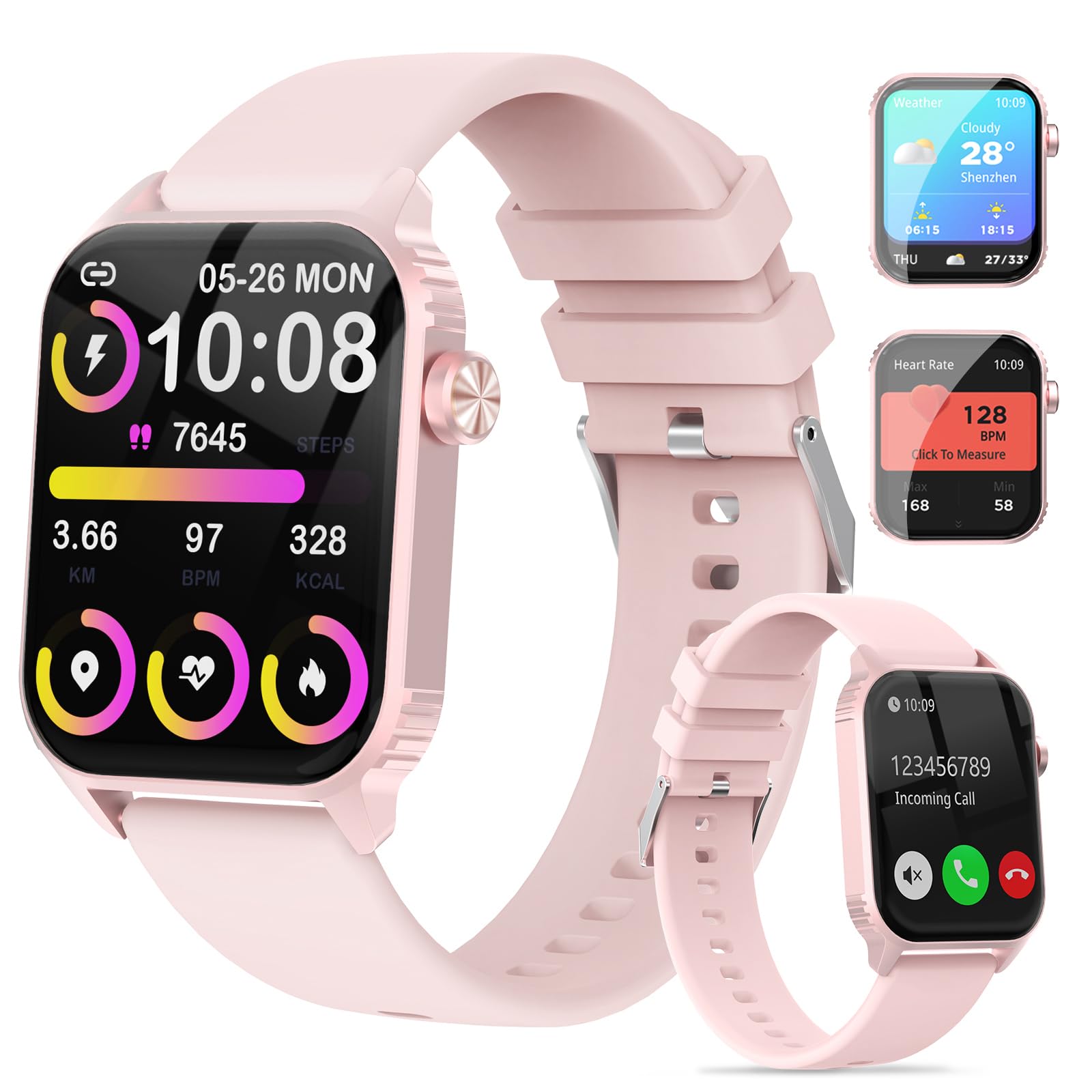 TRAUSI TG08 Smart Watch for Women with 120 Sports Modes and Alexa Built-in thumbnail 4