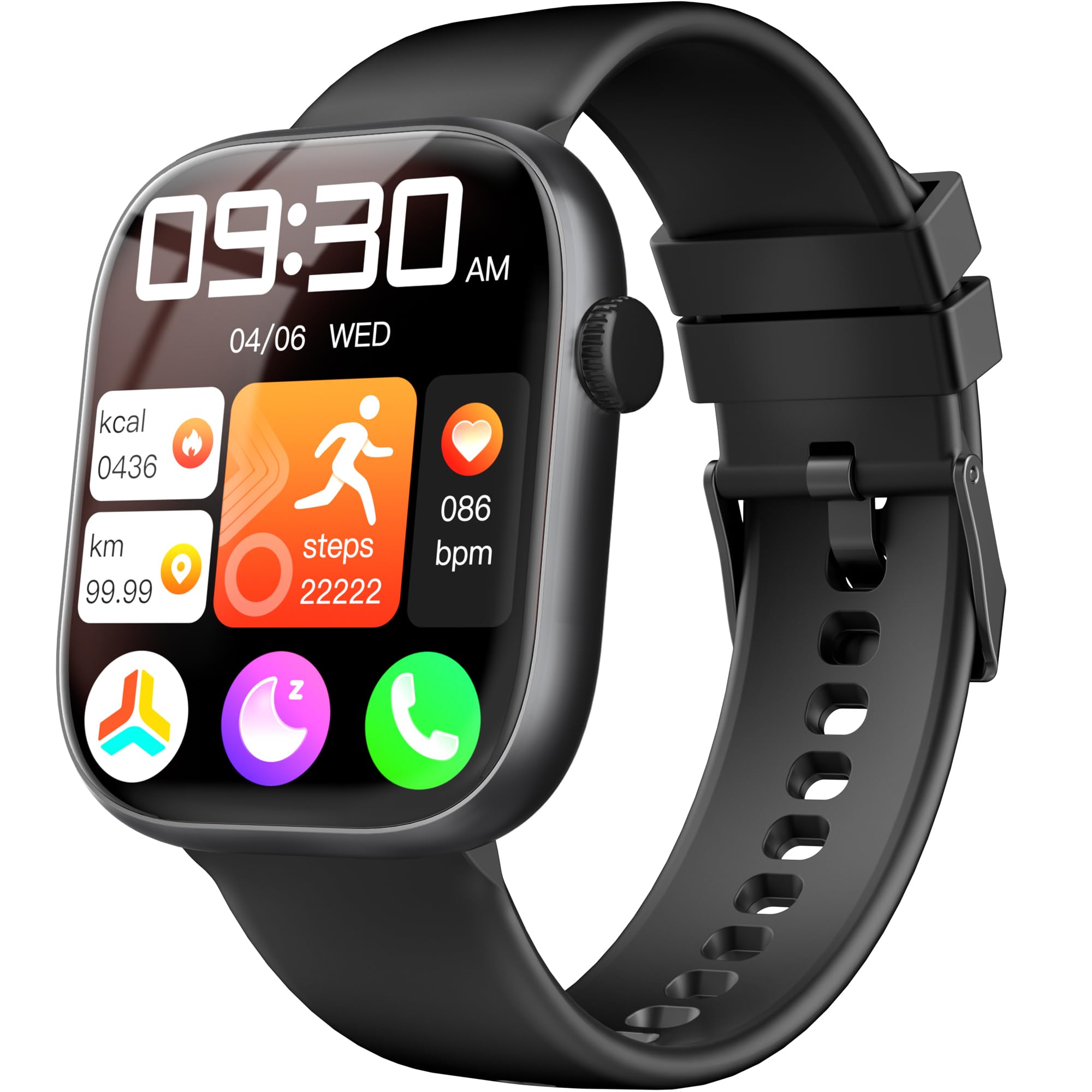 KIPTUMTEK T7 Smart Watch for Men and Women with Fitness Tracking and Bluetooth Calling thumbnail 2