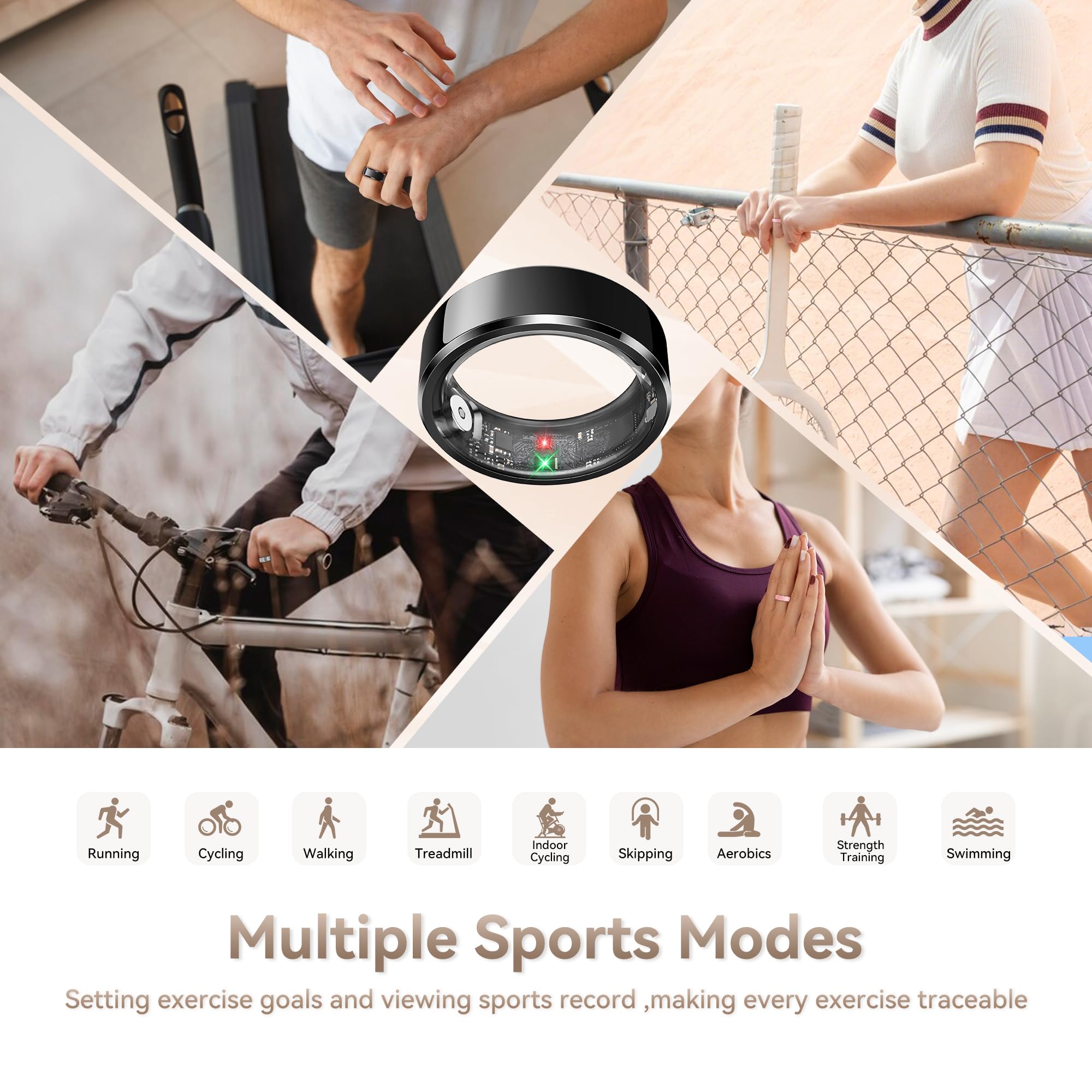 Smart Ring for Men with Advanced Health and Activity Tracking thumbnail 3