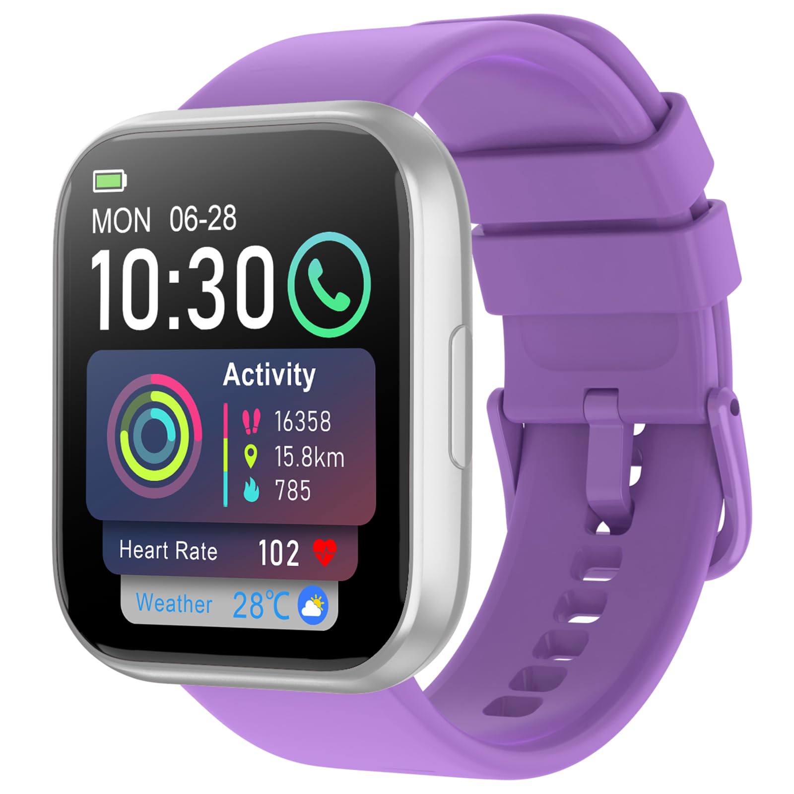 Smart Watch for Men with 1.85" HD Display, Bluetooth Calling, and 130+ Sport Modes thumbnail 2
